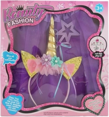 Set de déguisement licorne pour enfants – tutu, serre-tête et baguette