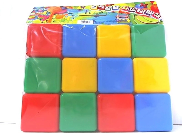 Cubes colorés – lot de 12 pièces