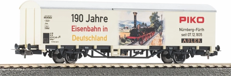 Wagon couvert Piko H0 édition limitée 190 ans de chemin de fer