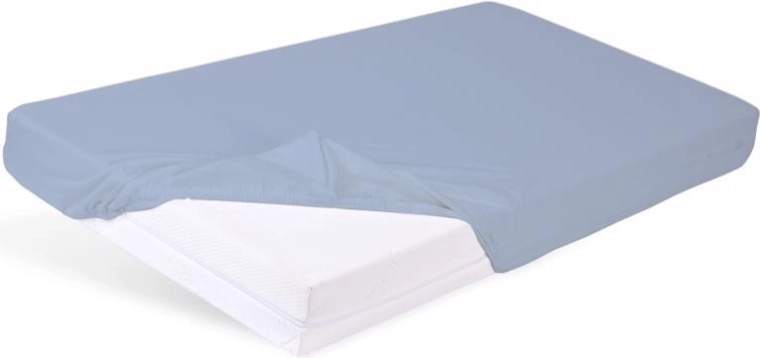 Babymatex drap-housse imperméable avec élastique Bamboo bleu clair 60 × 120 cm