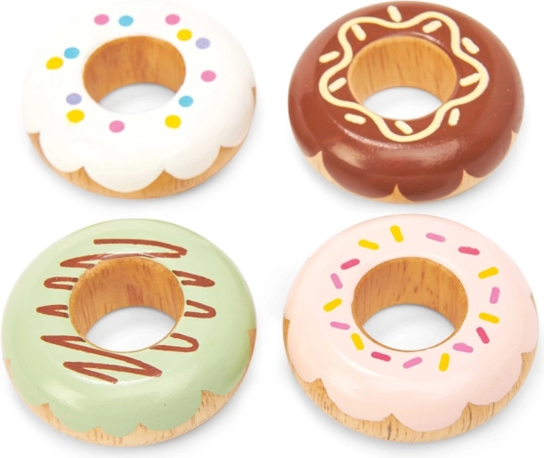 Set de donuts en bois
