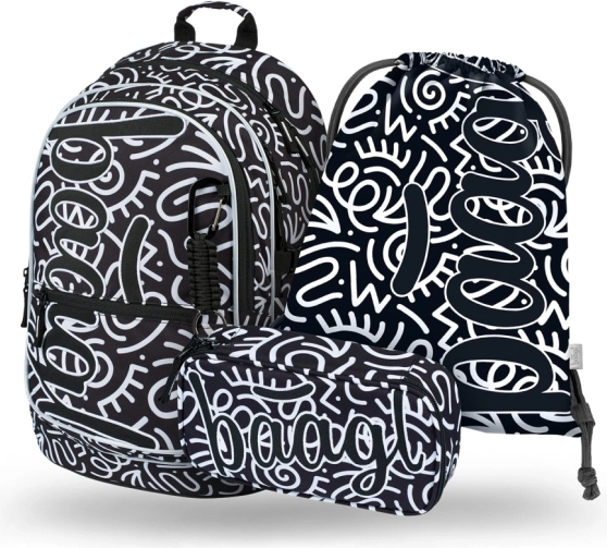 Baagl set scolaire Core Element – sac à dos, trousse et sac