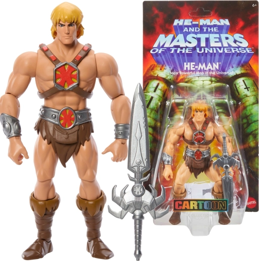 Figurine HE-MAN MASTERS OF THE UNIVERSE 14 cm avec l’Épée de pouvoir