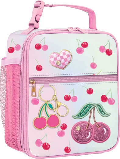Sac isotherme enfant pour déjeuner avec porte-clés – cerises - 1 pièce