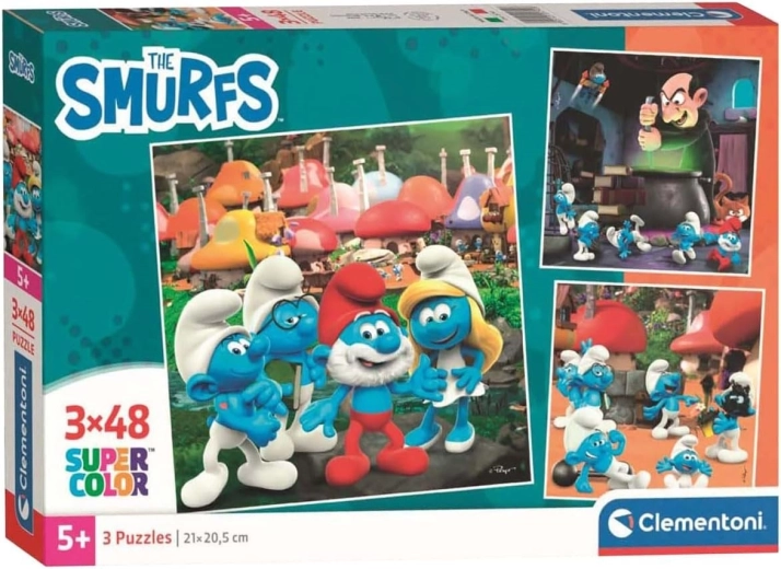 Puzzle Schtroumpfs 3×48 pièces