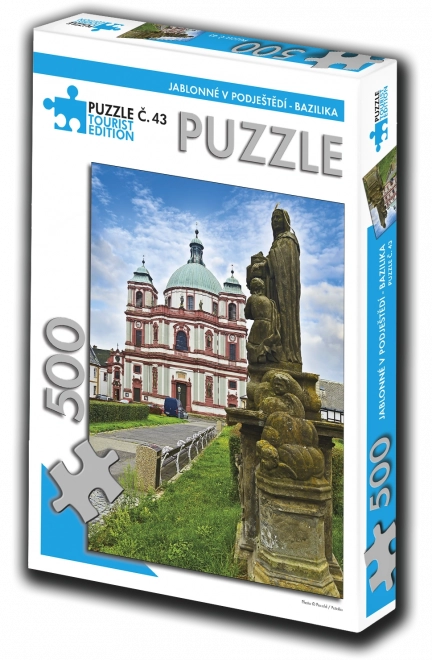 Puzzle Jablonné v Podještědí – basilique, édition touristique, 500 pièces