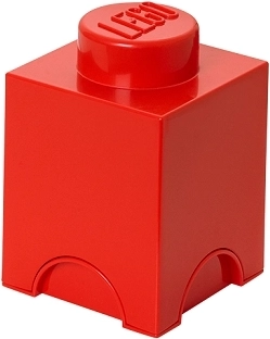 Boîte de rangement Lego 1 – rouge