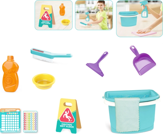 Mon foyer – set de nettoyage pour enfants avec accessoires