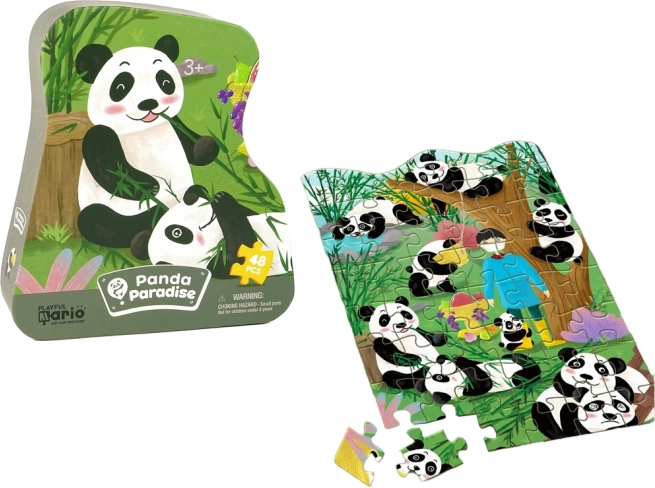 Puzzle Panda Forêt de Bambous 48 pièces