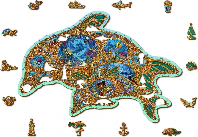 Puzzle en bois WOODEN CITY Joyaux de la mer – 250 pièces, éco