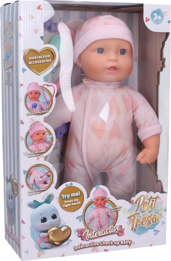 Bébé malade avec effets 37 cm