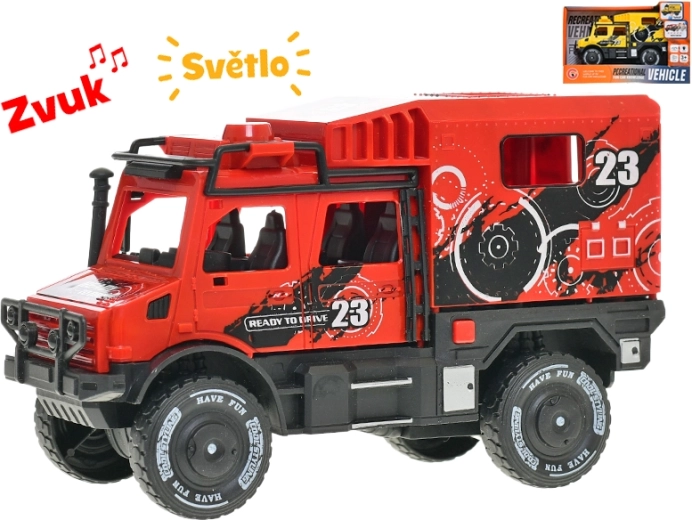 Voiture tout-terrain à inertie 18 cm avec lumière et son