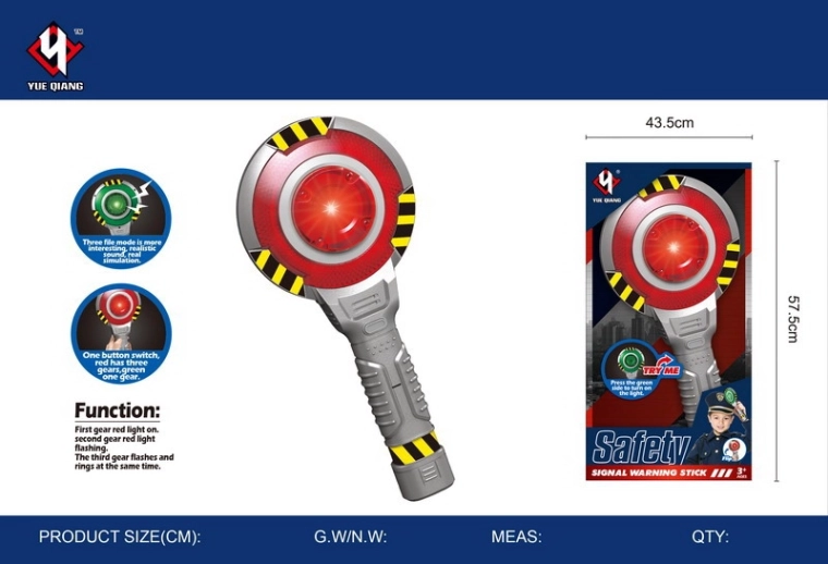 Bâton de police avec effets lumineux 24 cm