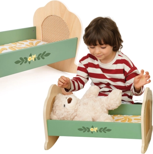 Berceau en bois pour poupées Classic World Vintage