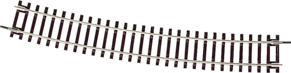 Roco Line Rail courbe avec traverses en bois