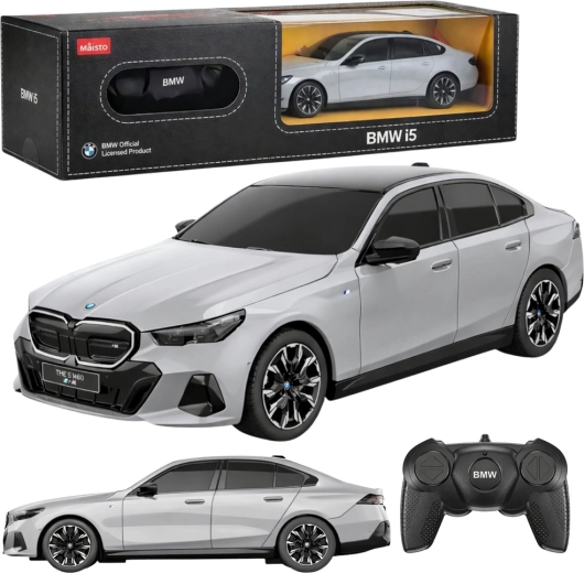 Modèle RC BMW i5 1:24 gris – voiture téléguidée RASTAR
