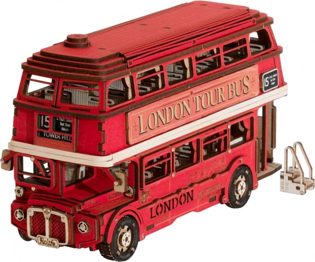 Puzzle en bois 3D bus à impériale londonien