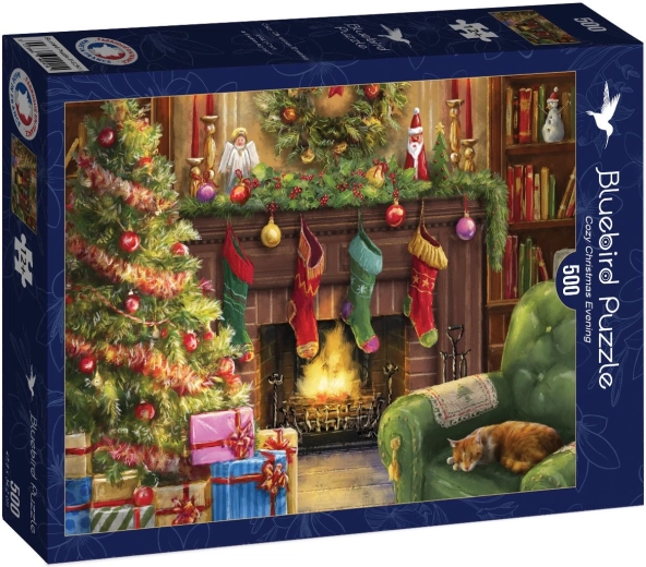 Puzzle Bluebird « Une agréable soirée de Noël » 500 pièces