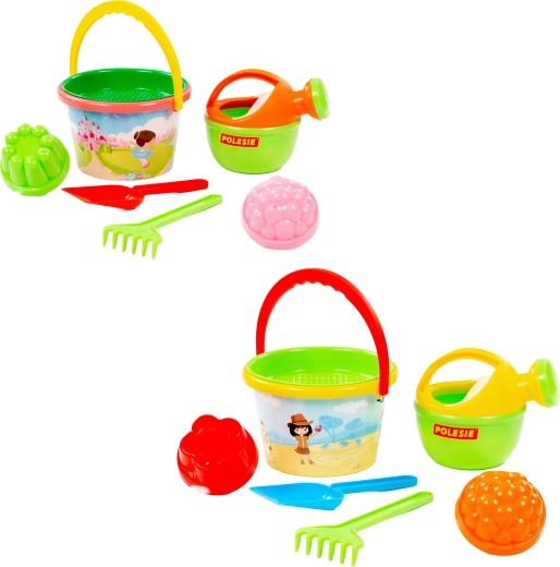 Ensemble de plage pour enfants avec seau et arrosoir – 7 pièces