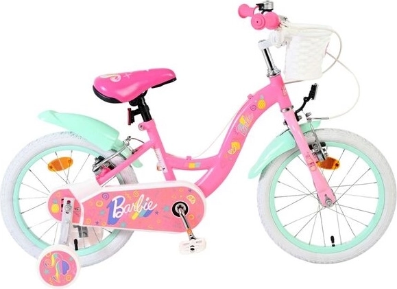 Vélo enfant Barbie 16" en couleurs pastel