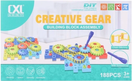 Jeu de construction à visser pour enfants, 188 pièces