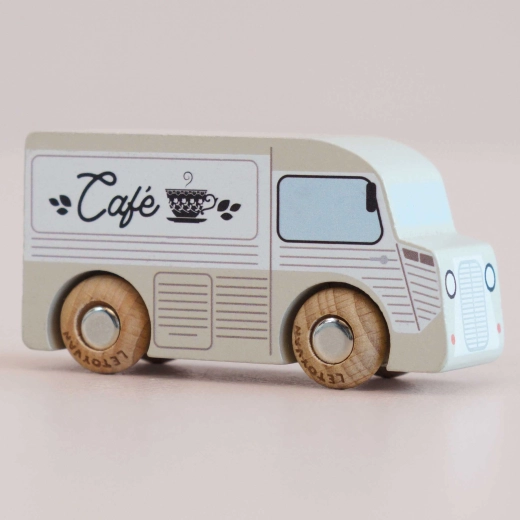 Le Toy Van petite voiture en bois GT65 Coco – van café classique
