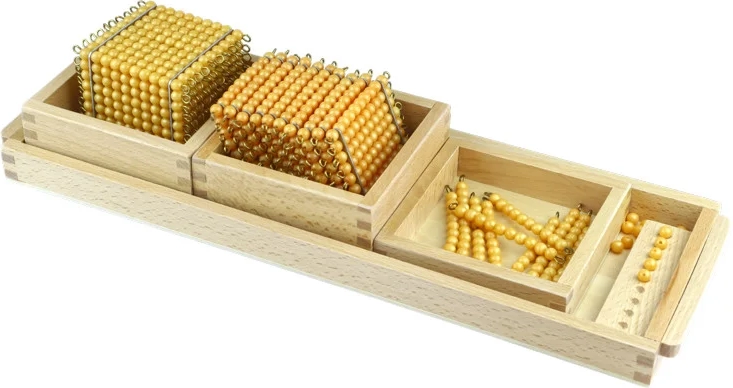Jeu Montessori des neuf Moyo avec plateau