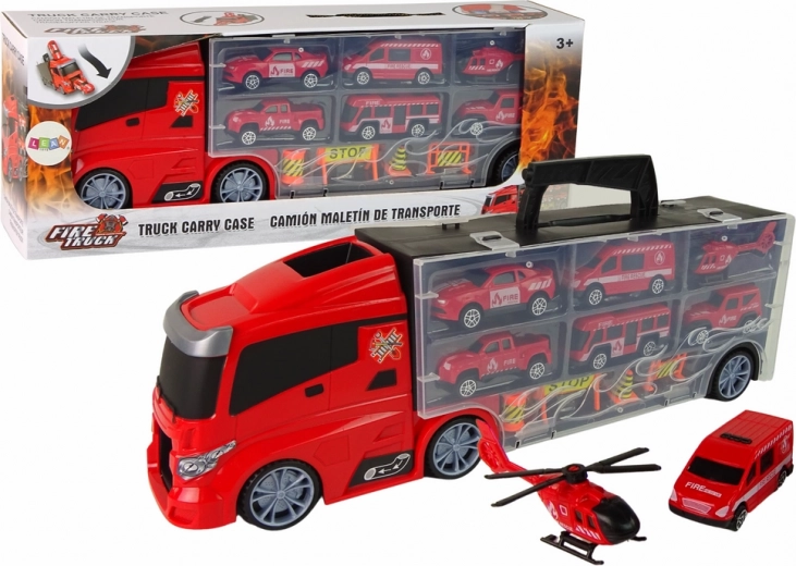 Set de camions de pompiers