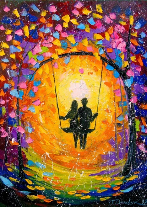 Puzzle Amour romantique 1000 pièces