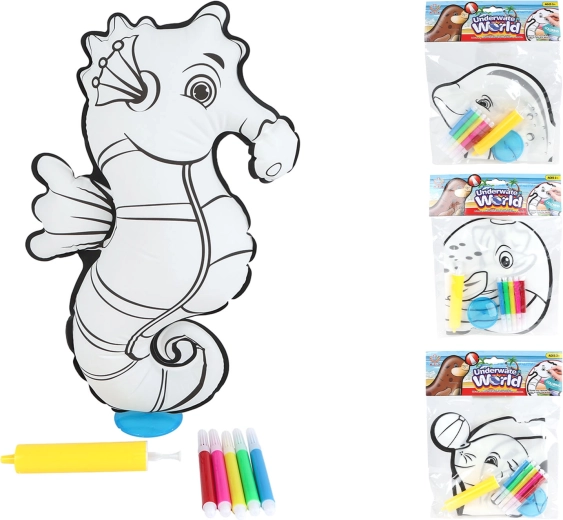 Kit créatif de peinture d’animal gonflable avec pompe et feutres