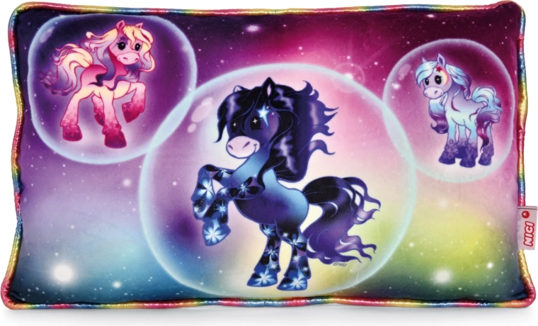 Oreiller NICI Pony Starflower 43 × 25 cm Green