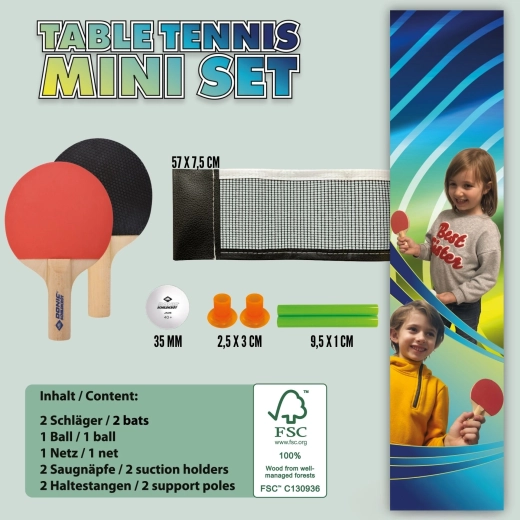 Donic-Schildkröt mini set de tennis de table