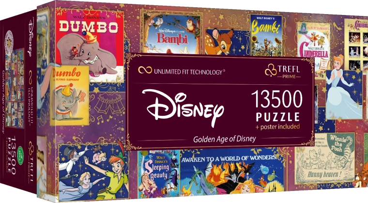 Puzzle 13500 pièces Âge d'Or Disney