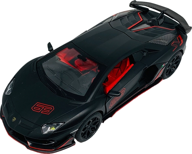 Maquette métallique Lamborghini Aventador SVJ à l’échelle 1:32