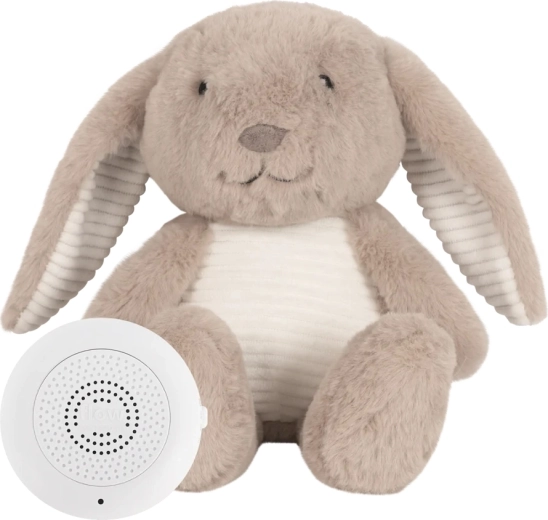 Peluche lapin Flow avec battement de cœur Milo brown - 1 pièce