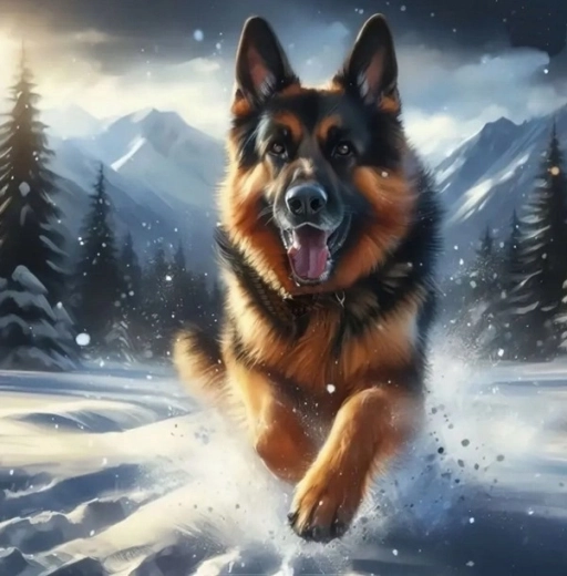 Norimpex peinture diamantée Agneau dans la neige 30 × 40 cm