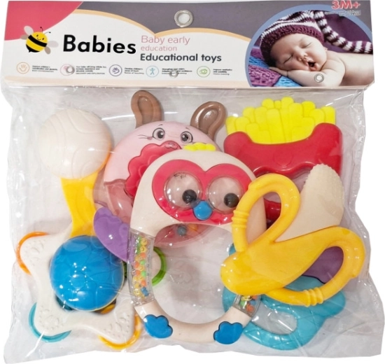 Ensemble de hochets et d’anneaux de dentition pour bébé