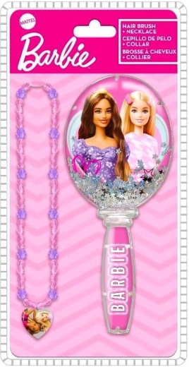 Ensemble collier et brosse Barbie
