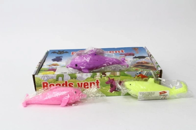 Gniotek dauphin – jouet antistress à presser (12 pcs en boîte)