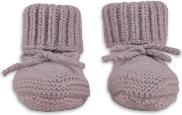 Chaussons en mérinos Lodger rose (6–12 mois)