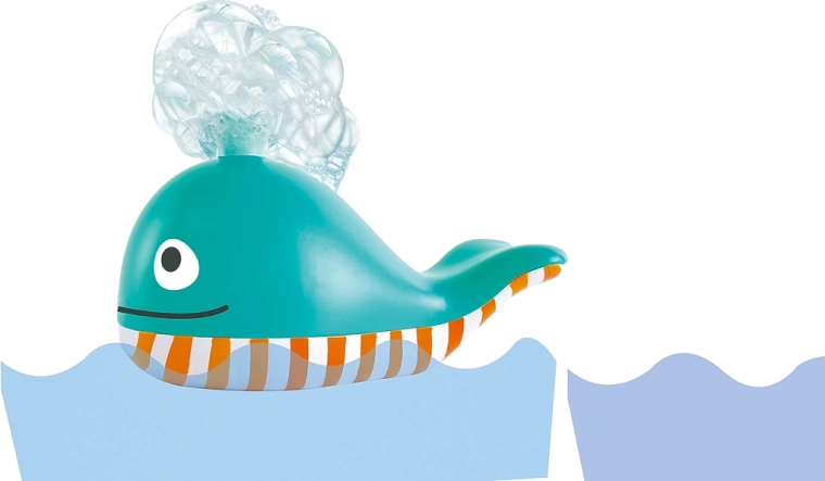 Baleine de bain avec mousse