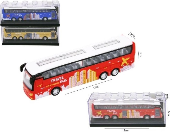 Autocar touristique 12 cm en boîte