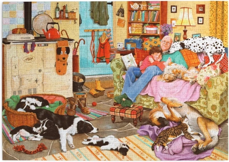 Puzzle House of Puzzles Repos du chien, 1000 pièces