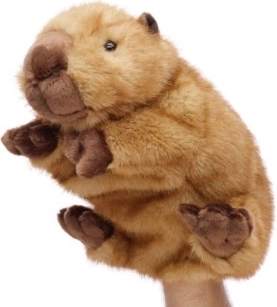 Marionnette en peluche Capybara éco-responsable