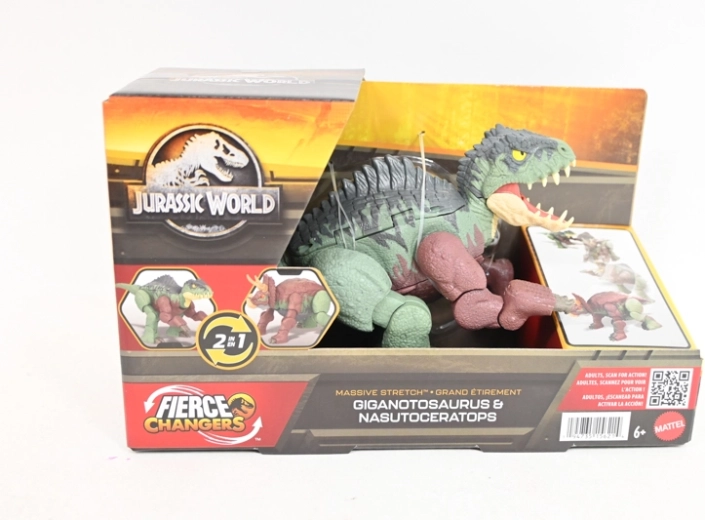 Jurassic World figurine de dinosaure Nasutoceratops 2v1