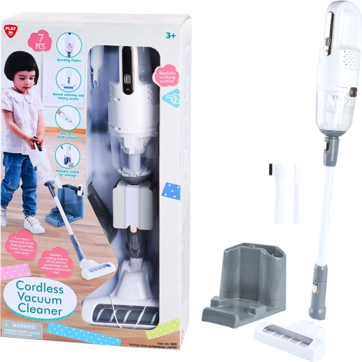 PlayGo aspirateur sans fil pour enfants blanc – ensemble de 7 pièces