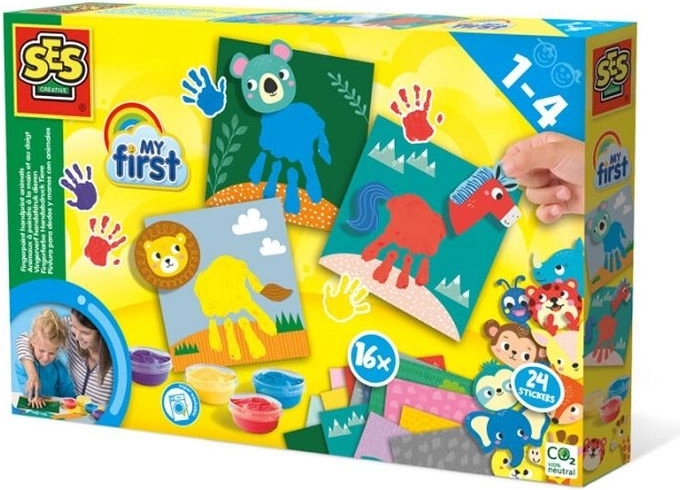 SES Creative My First – Peinture au doigt : Animaux