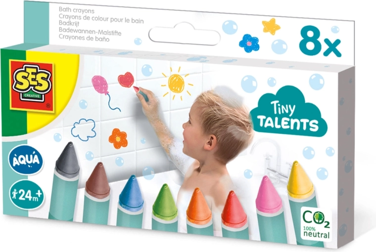 Crayons de bain Tiny Talents 8 pièces