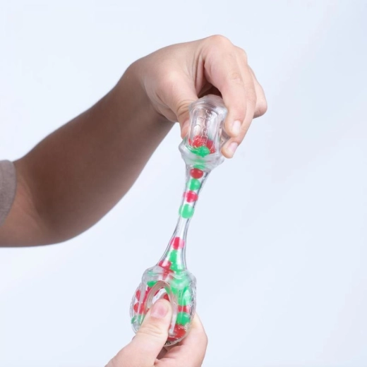 Fidget Blox Sound cube anti-stress – vert et rouge