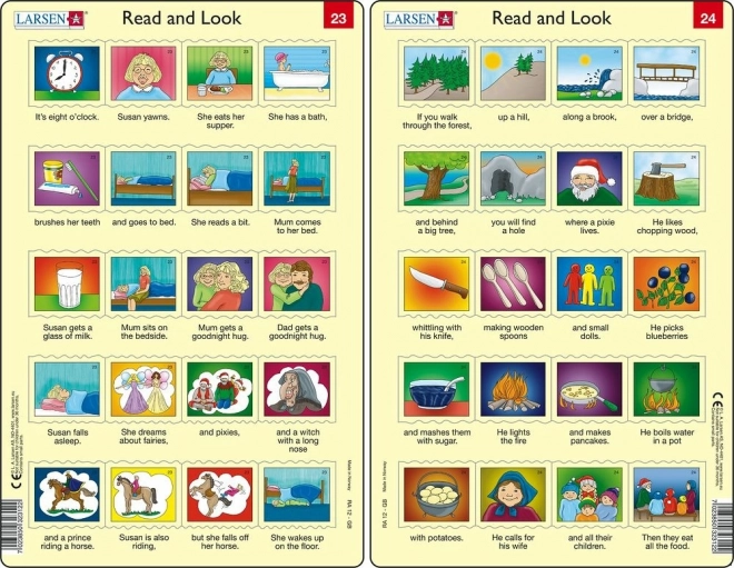 Puzzle Anglais – phrases plus longues, 20 pièces